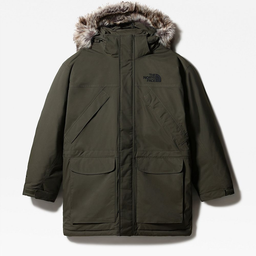 The North Face Waterproof Jackets Mens Australia - The North Face New Peak Parka Green Dryvent (VXF-